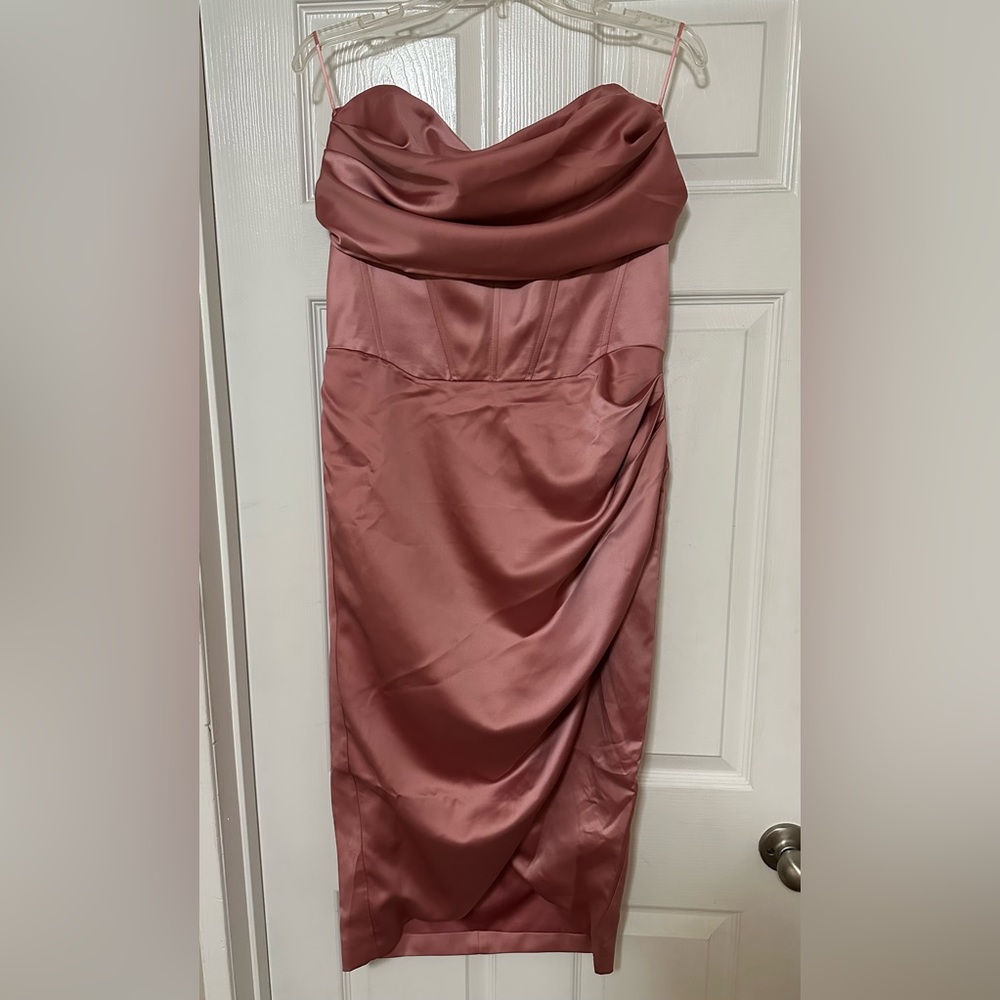 Bardot strapless sweetheart corset dress - Picture 4 of 5